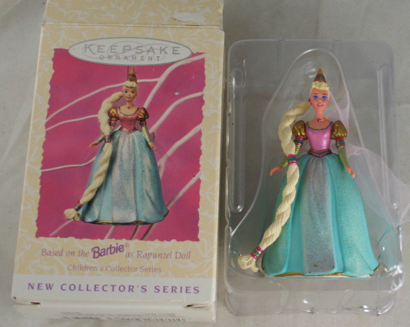 vintage christmas,hallmark,Barbie,Rapunzel,1997,First in Series