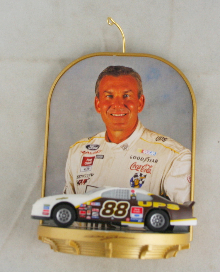 vintage christmas,ornaments,Hallmark,Keepsake,Dale Jarrett,Nascar