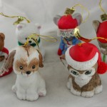 jasco,lil chimers,bell,ornaments,ceramic,bisque,hand painted